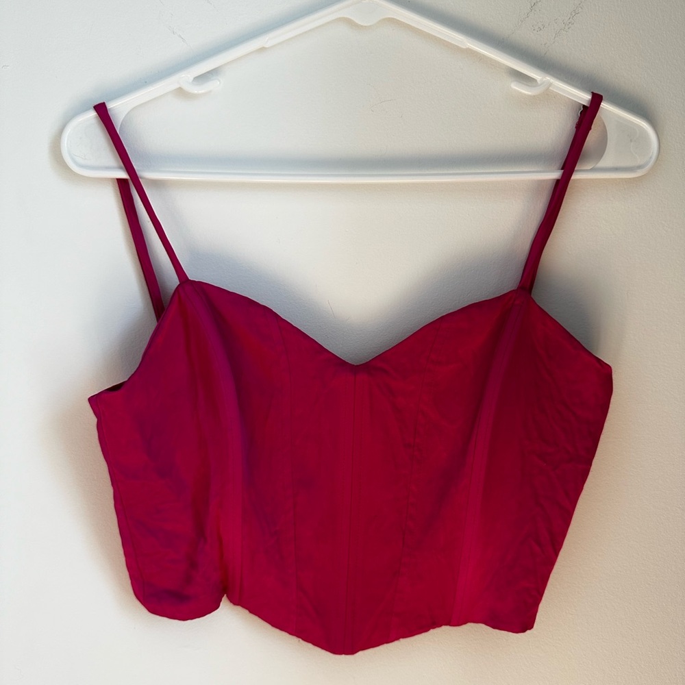 Zara pink corset top